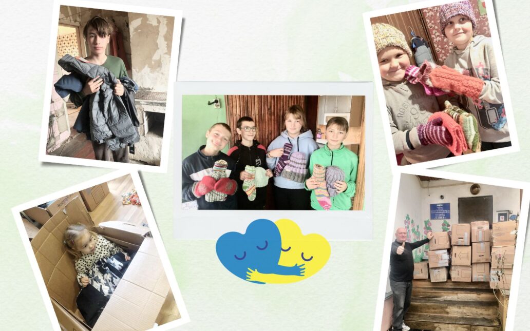 Apu tulee perille: vaatteita ja lämpöä Ukrainan lapsille